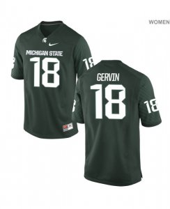 Women's Kalon Gervin Michigan State Spartans #18 Nike NCAA Green Authentic College Stitched Football Jersey EE50R61IP